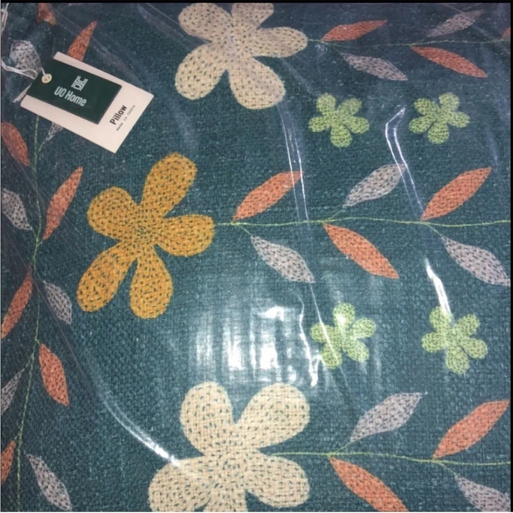 Retro Vintage Inspired Floral Pillow